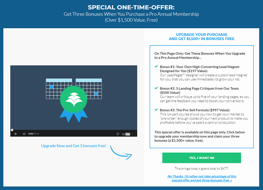 Leadpages magyarul: A landing oldalak királya 21 Jól konvertáló videós értékesítési oldal (sales oldal) készítése
