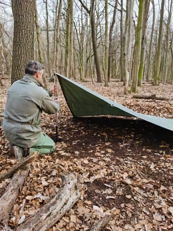 Téli bushcraft tantúra Tankival - Losi Outdoor 16 Menedéktípusok és menedéképítés bushcraft módra