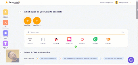 Ideje kötözködnöd! - Marketingszoftverek összekapcsolása néhány kattintással 8 Szoftverek összekötése Integrately-vel