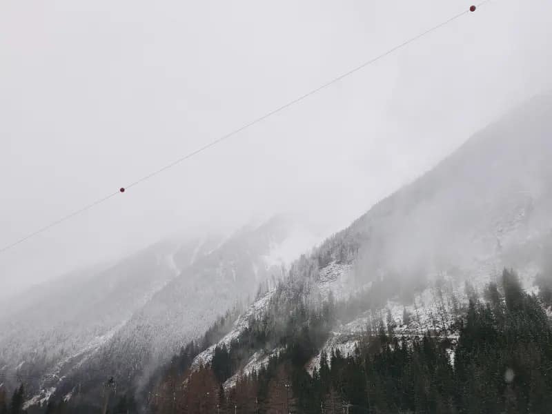 Téli magashegyi tanfolyam - 3 nap az Alpokban MountainGo módra 12 Hegyek Mallnitz síterepének parolójából fotózva a MountainGo Téli magashegyi tanfolyam előtt